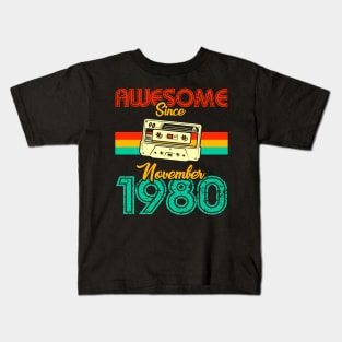 Awesome since November 1980 Kids T-Shirt